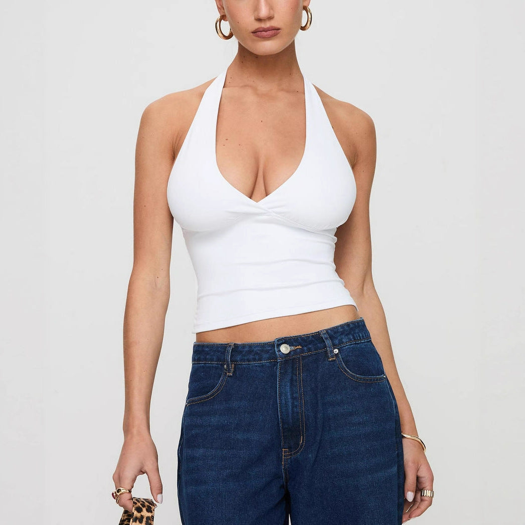 Women's Sexy Deep V-Neck Backless Camisole